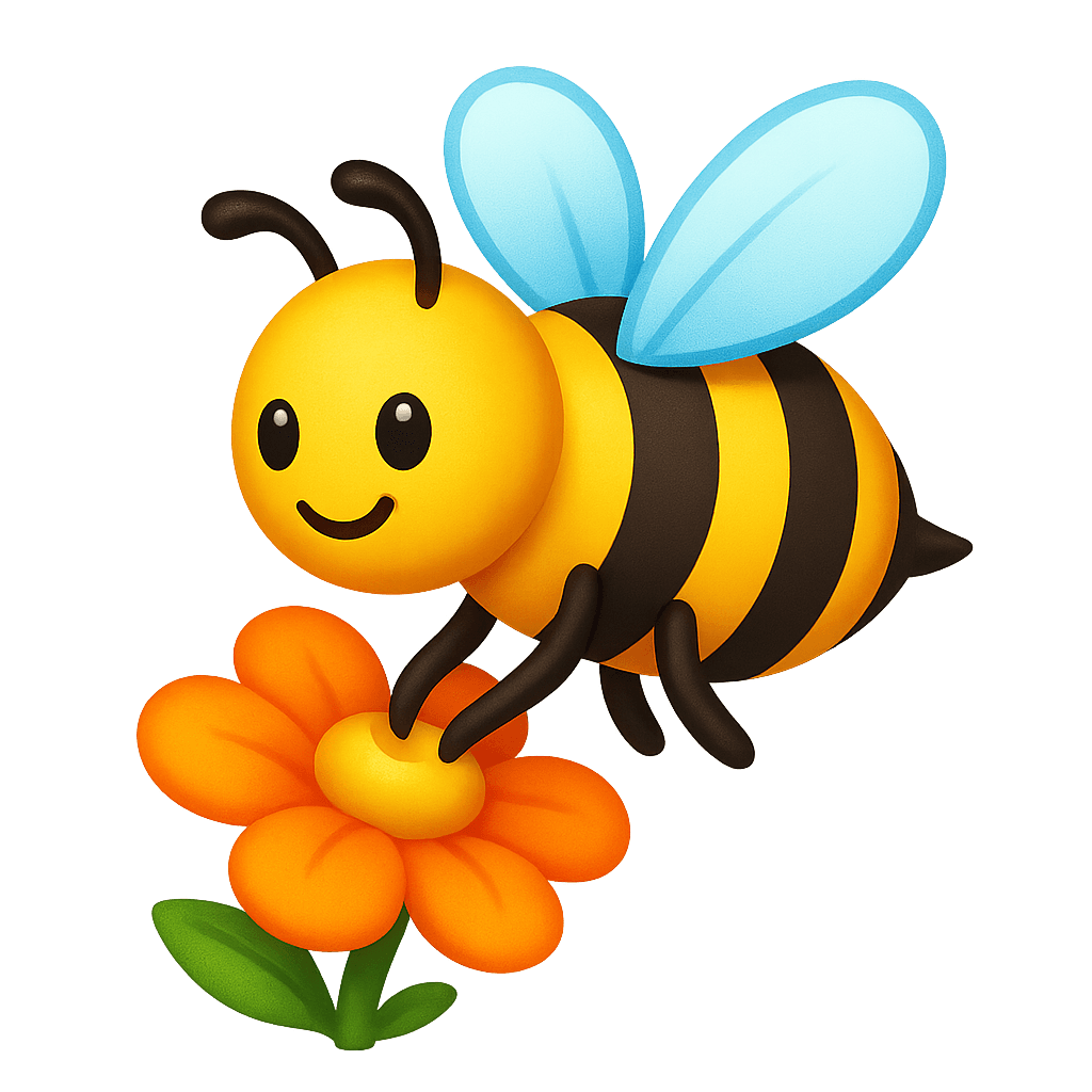 una ape che raccoglie nettare da un fiore